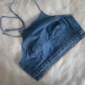 COPY - Forever 21 denim halter top